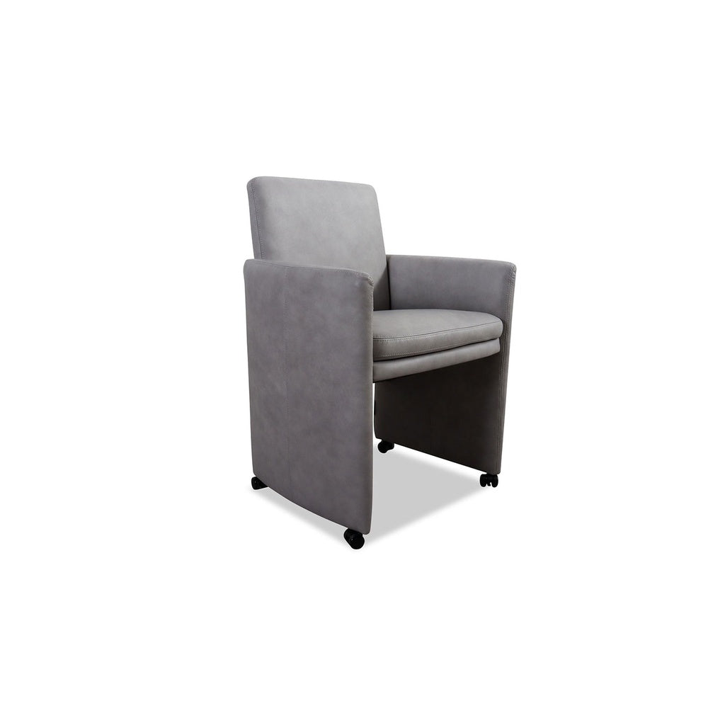 Stuhl-Sessel 10600 RIALTO in Leder Z69 - light grey - Stuhl Leder