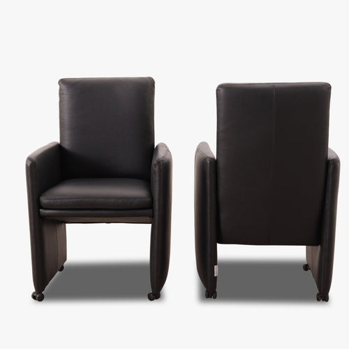 Bild 1 in Galerieansicht laden. Stuhl-Sessel 10600 RIALTO MH in Leder Z73 - Schwarz - Stuhl Leder