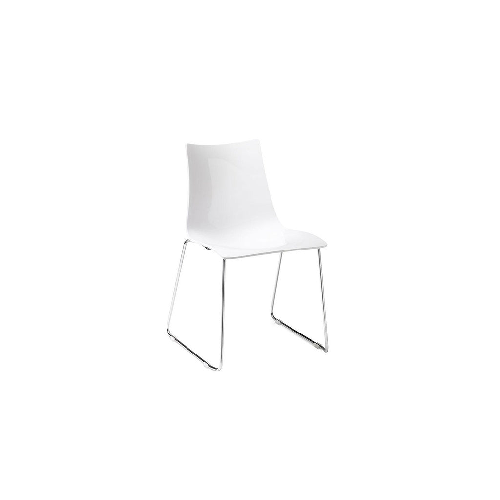 Stuhl Zebra Antishock Sledge 2274 2er Set - glossy white - Stuhl Kunststoff