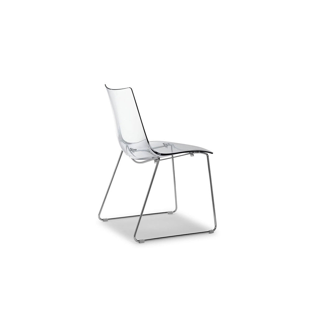 Stuhl Zebra Antishock Sledge 2274 2er Set - Transparent - Stuhl Kunststoff