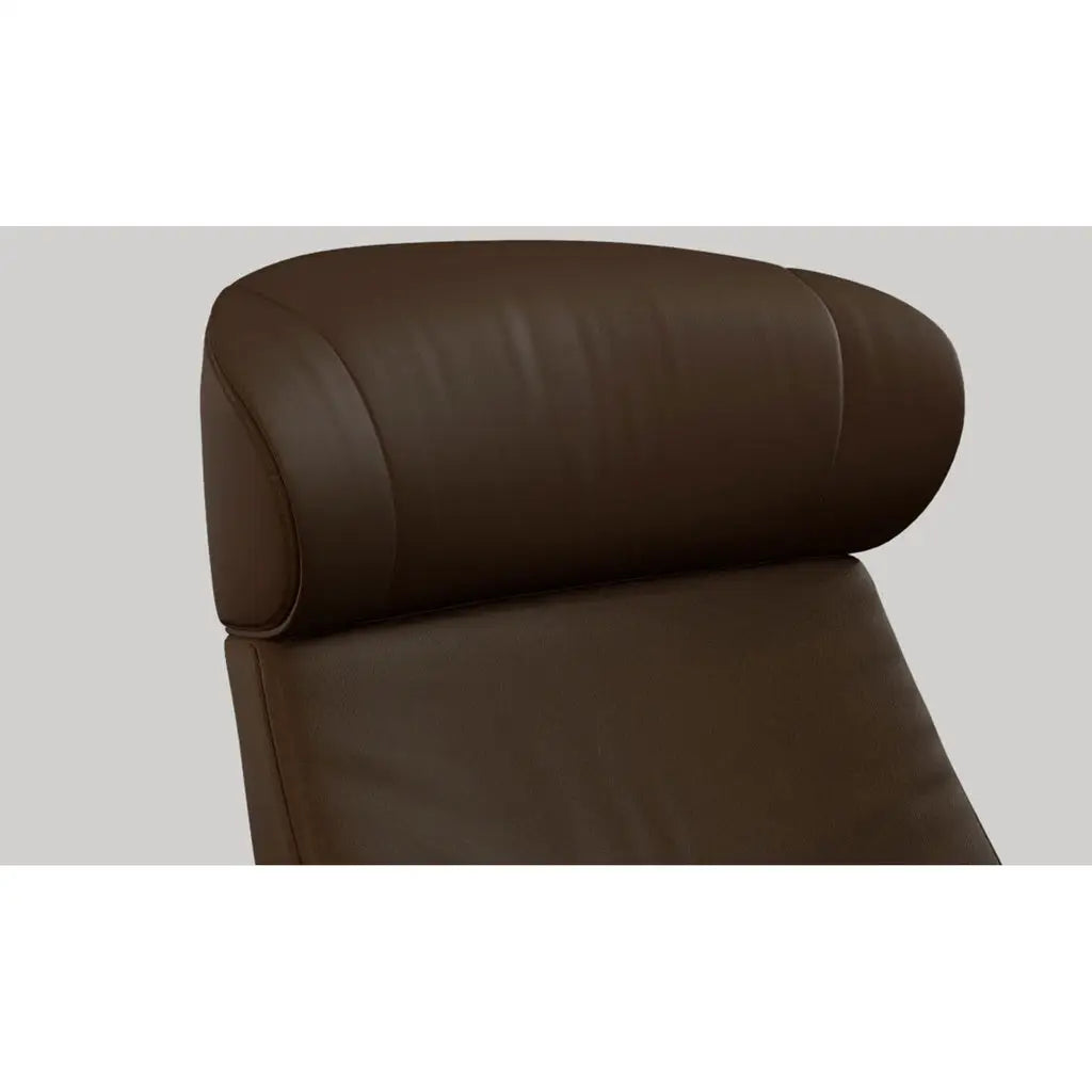 Time Out mit Fußstütze in Leder Fantasy brown - Sessel Leder