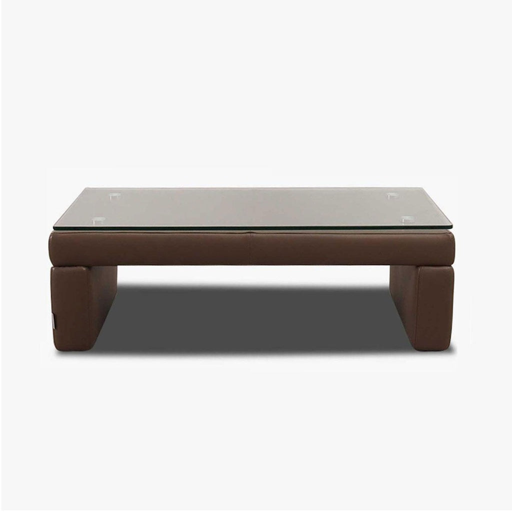 Tischhocker Modell 10012 in Leder Z74 elephant - Couchtisch