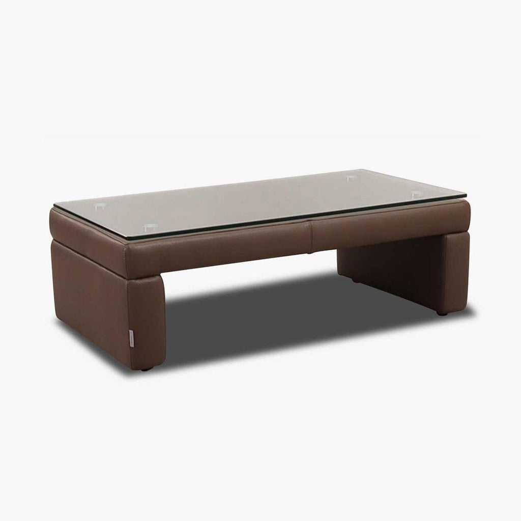 Tischhocker Modell 10012 in Leder Z74 elephant - Couchtisch