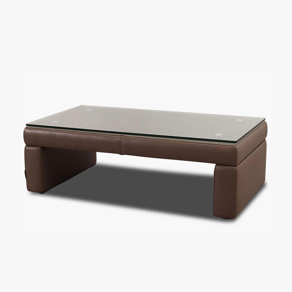 Tischhocker Modell 10012 in Leder Z74 elephant - Couchtisch