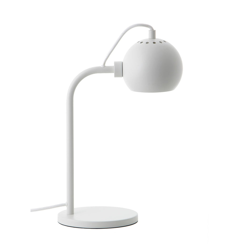 Tischlampe BALL SINGLE weiß Matt - Tischleuchten
