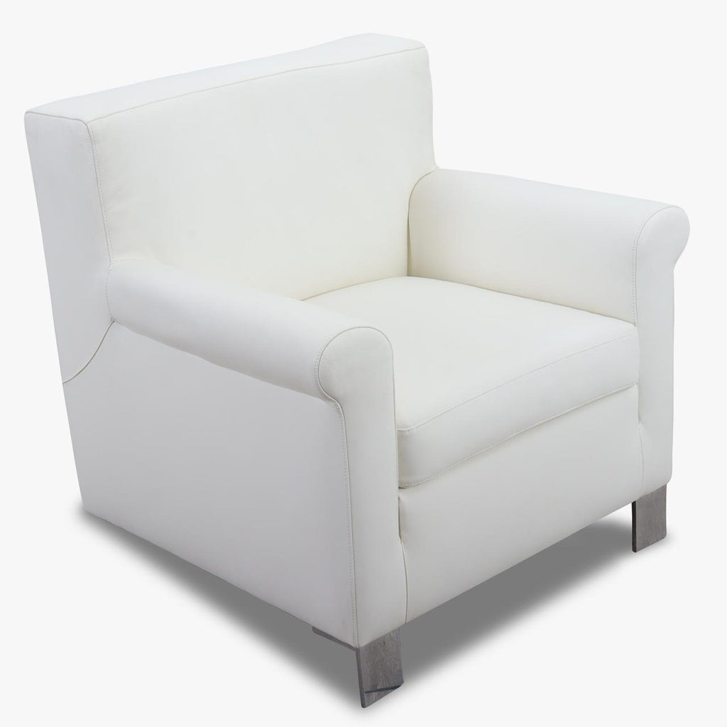 Ledersessel HENRY in jerry white - Sessel Leder