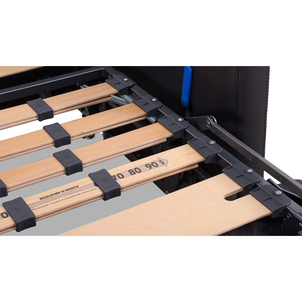 Schlafsofa SOGNARE LF140cm in Leder Semalin marron - Schlafsofa Leder