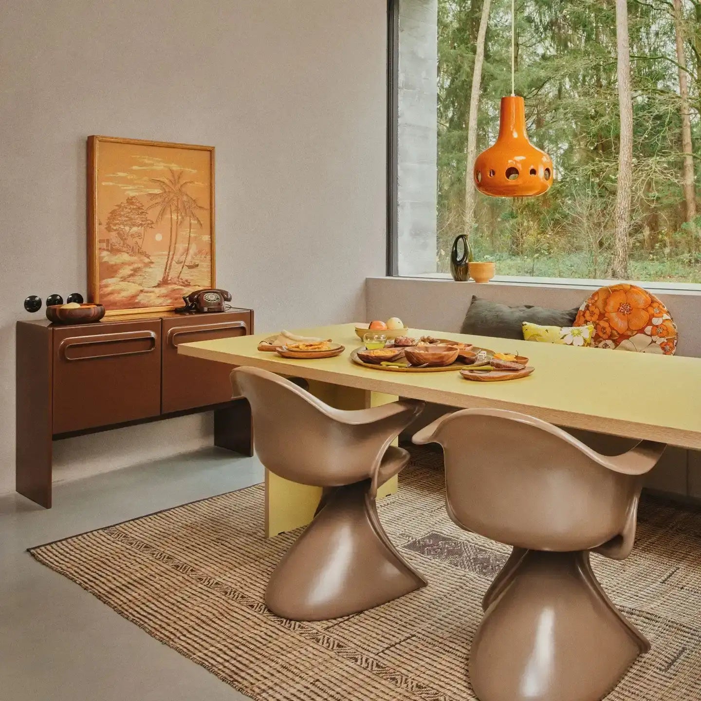 Wüsten-Teppich 240x150cm aus Jute natur - Teppich