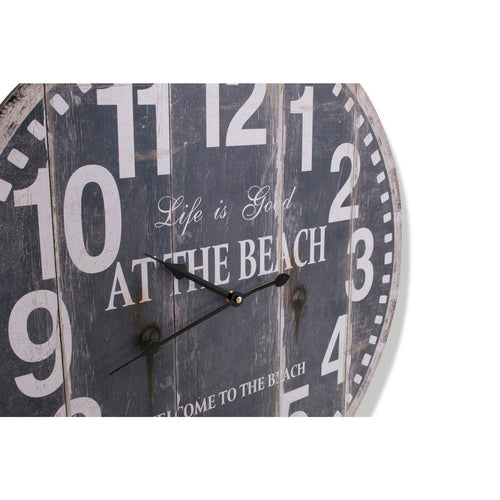 Bild 1 in Galerieansicht laden. Uhr AT THE BEACH in grau-blau rund Ø 60cm