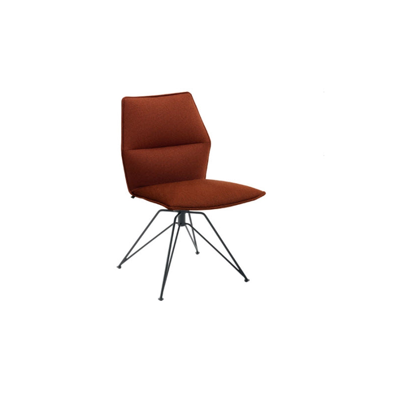 Carola Stuhl in Stoff Dallas Q2 - Stuhl mit Drahtgestell/Spinne - Stuhl Stoff