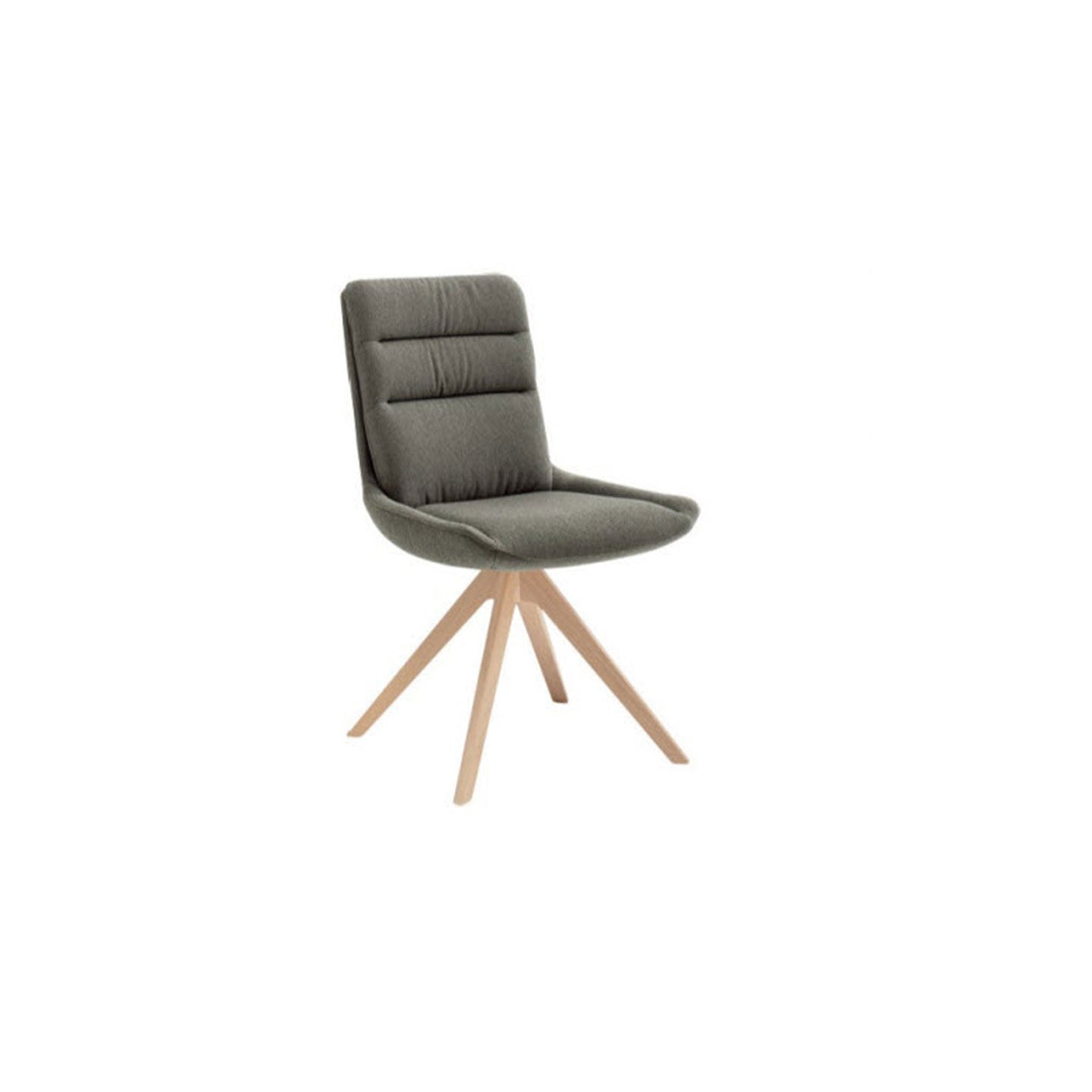 Felia Stuhl in Leder C - Stuhl mit Holzgestell - Stuhl Leder