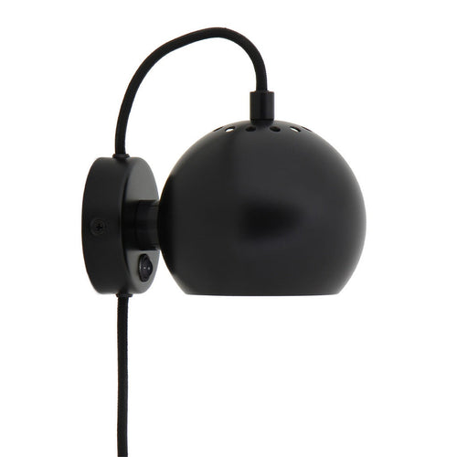Bild 1 in Galerieansicht laden. Wandlampe BALL Ø 12cm - schwarz matt