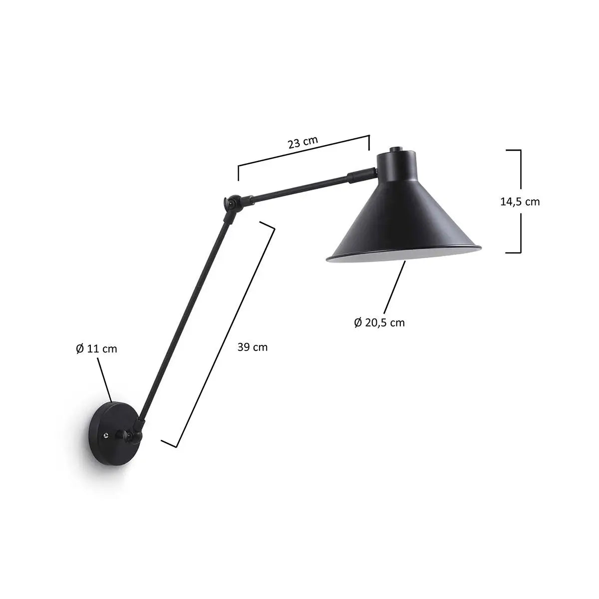 Wandleuchte Dione weiss oder schwarz - Sitzdesign