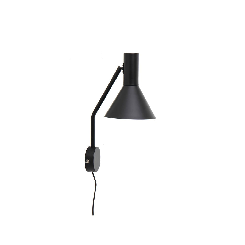 Wandleuchte LYSS Ø 18cm - schwarz matt - Wandleuchte