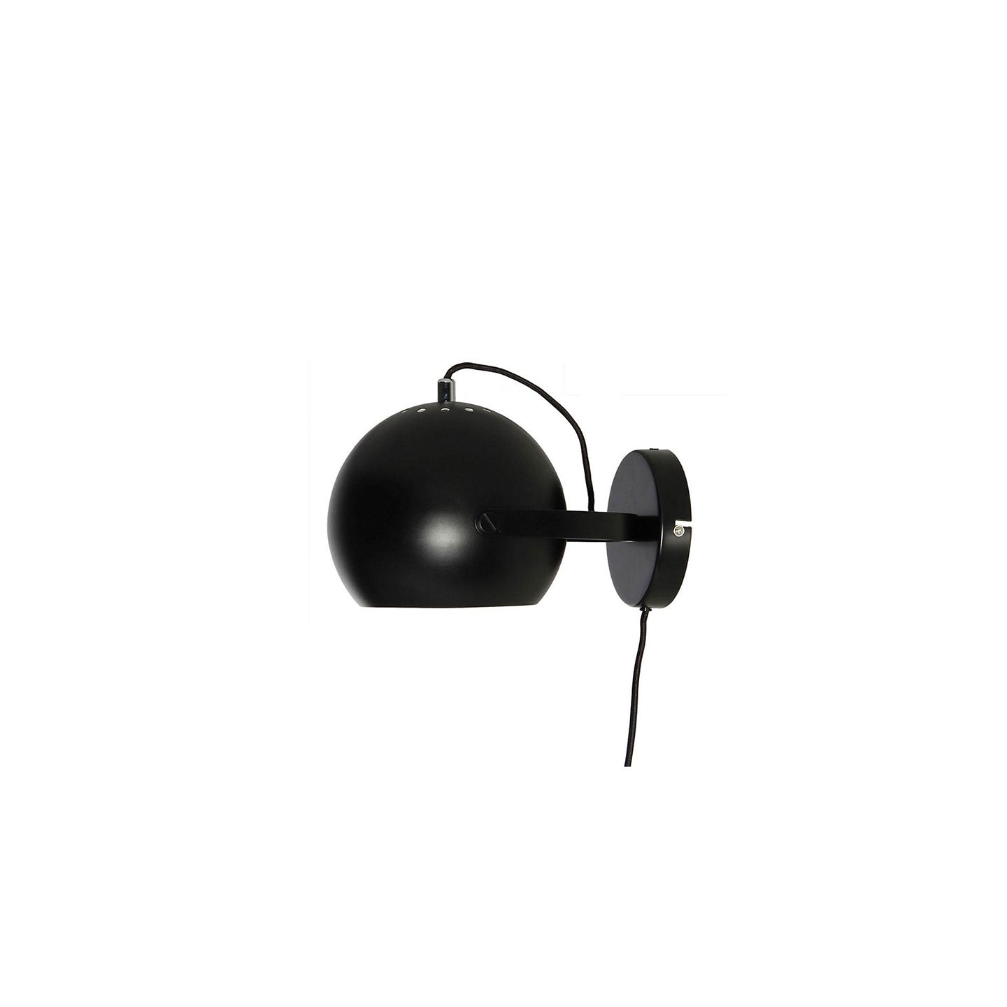 Wandlleuchte BALL Handle Ø 18cm schwarz matt - Wandleuchte
