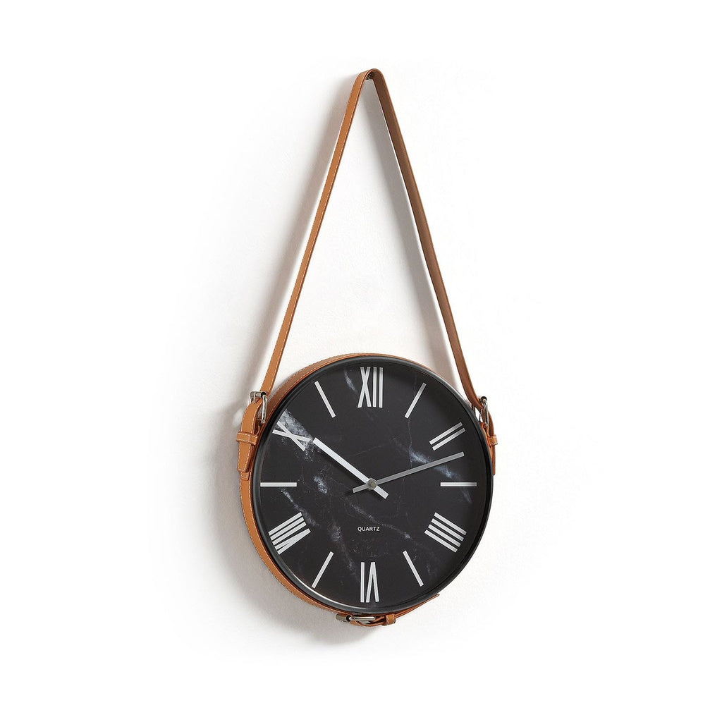 Wanduhr MELLIE Wanduhr schwarzer Kunststoff - Wanddeko
