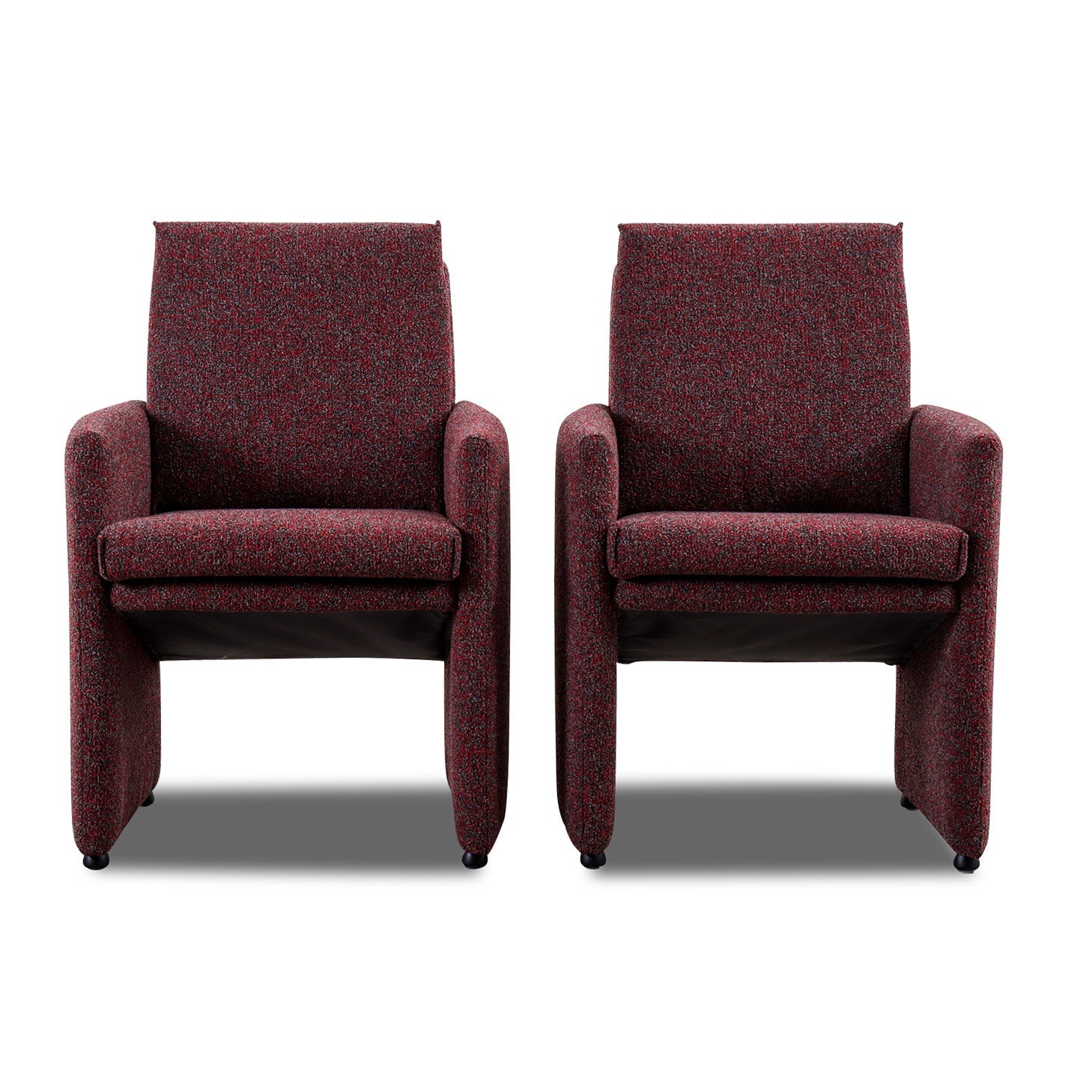 Willi Schillig 2er Set Stuhl-Sessel 10602 RENO  in Stoff JAB rot