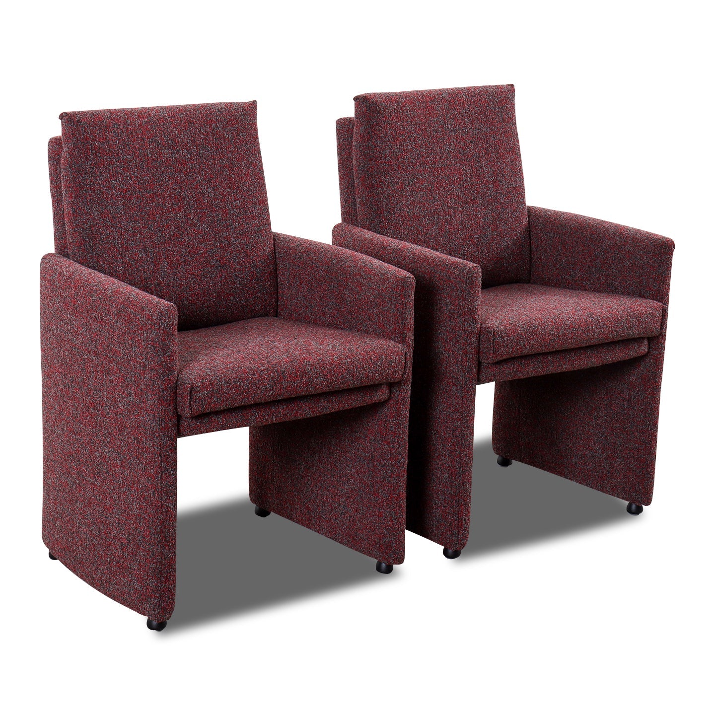 Willi Schillig 2er Set Stuhl-Sessel 10602 RENO  in Stoff JAB rot