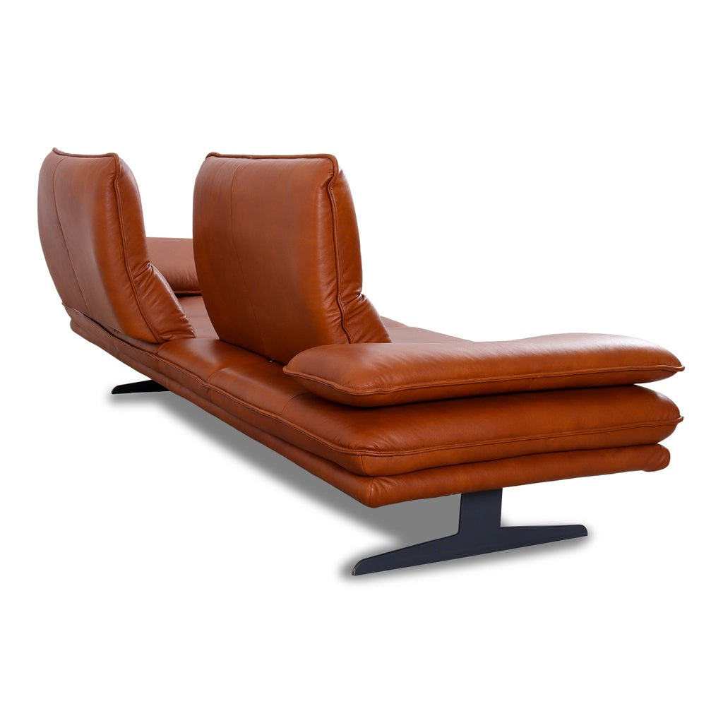 Sofagarnitur 16777 BROADWAY in Leder Z69 cognac - Sitzdesign