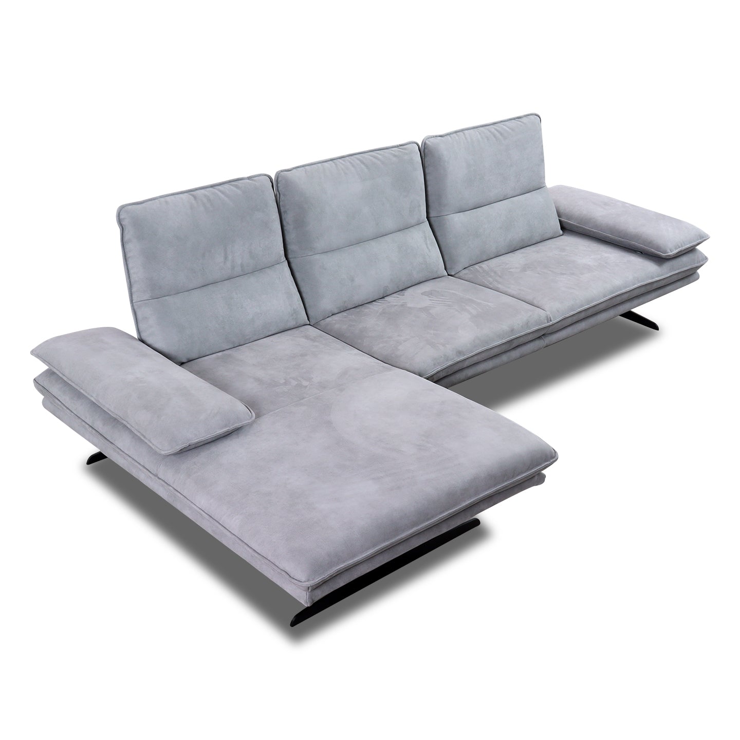 Willi Schillig Ecksofa 16777 BROADWAY in Stoff V52 light grey