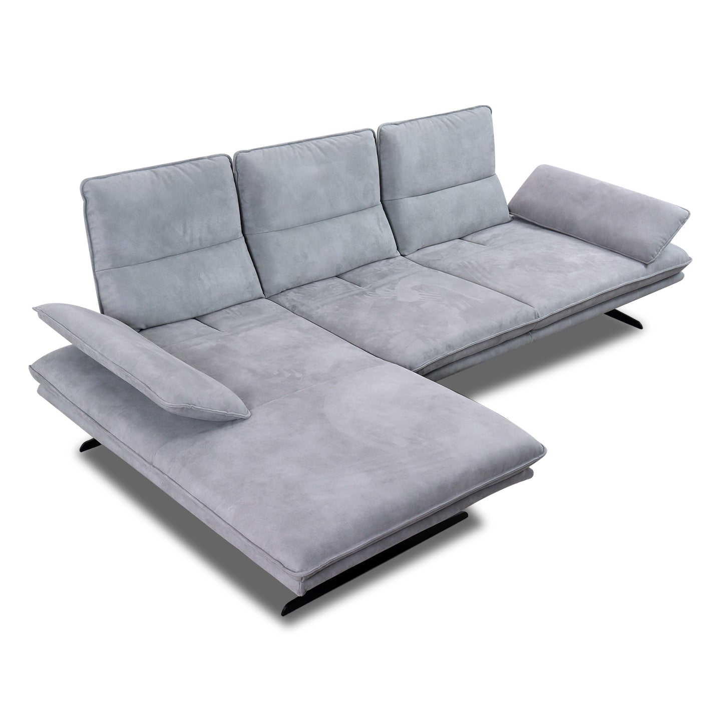 Willi Schillig Ecksofa 16777 BROADWAY in Stoff V52 light grey