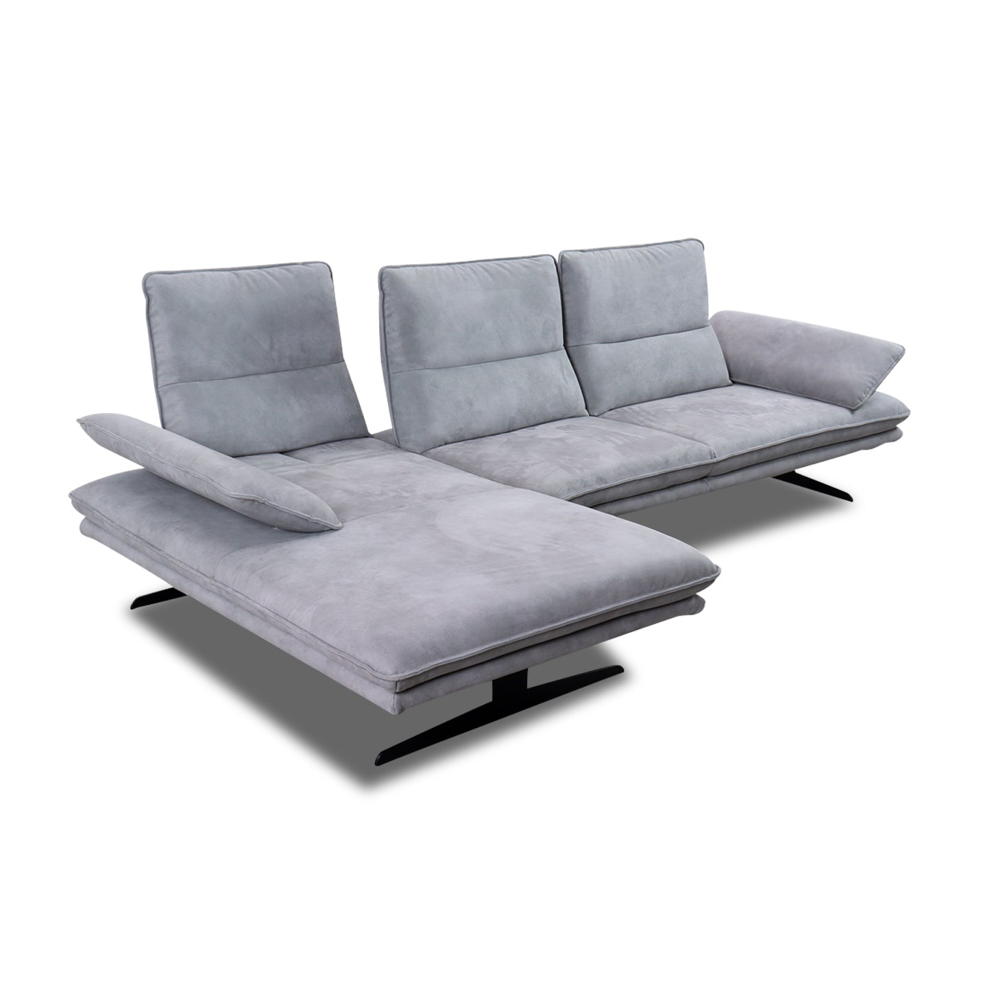Willi Schillig Ecksofa 16777 BROADWAY in Stoff V52 light grey