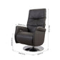 Fernsehsessel mit Doppelmotor 32630 LIMBOO in Leder Z73 graphite - Relaxsessel Leder