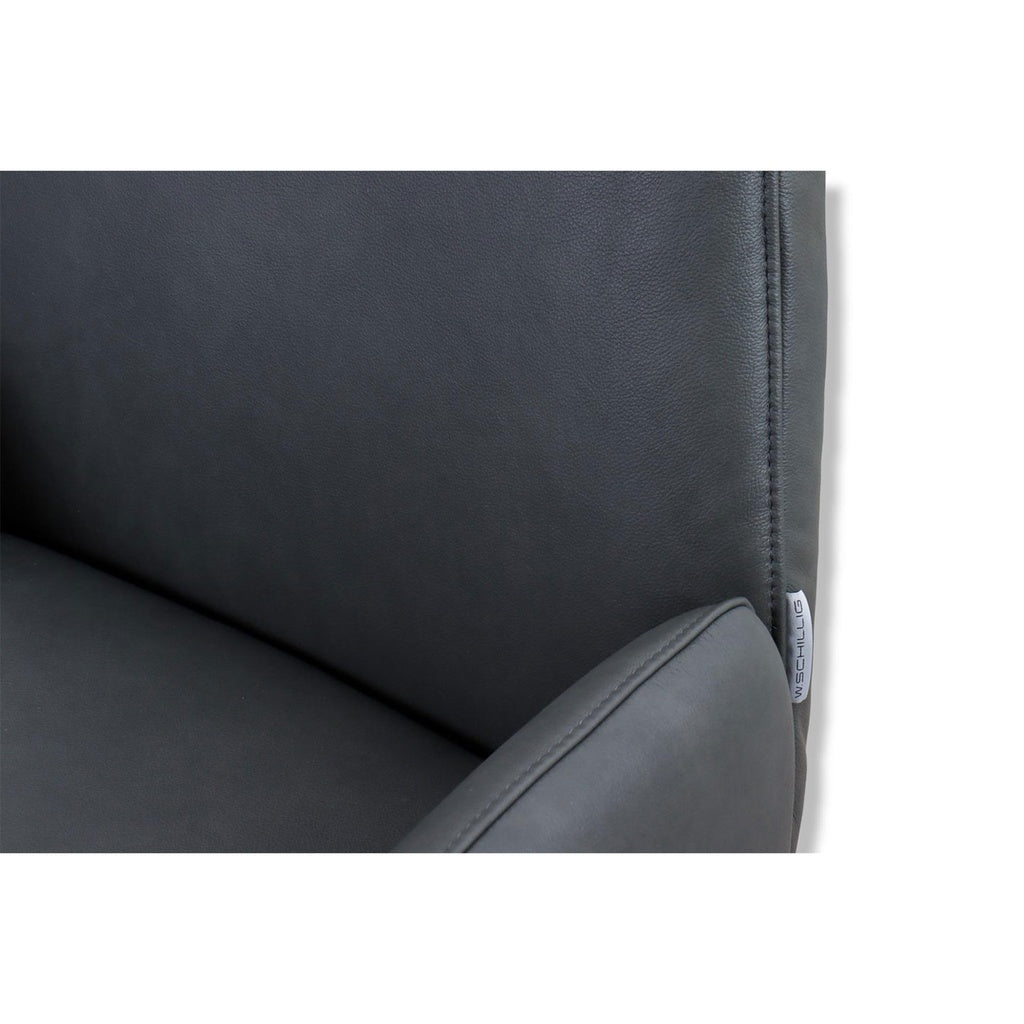 Stuhl LINUS 11623 in Leder Z69 anthrazit - Stuhl Leder