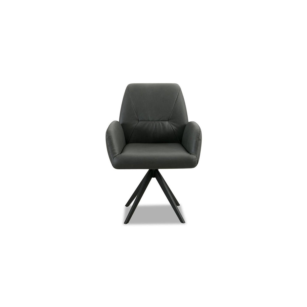 Stuhl 11620 OLE in Leder Z69 - anthracite - Stuhl Leder