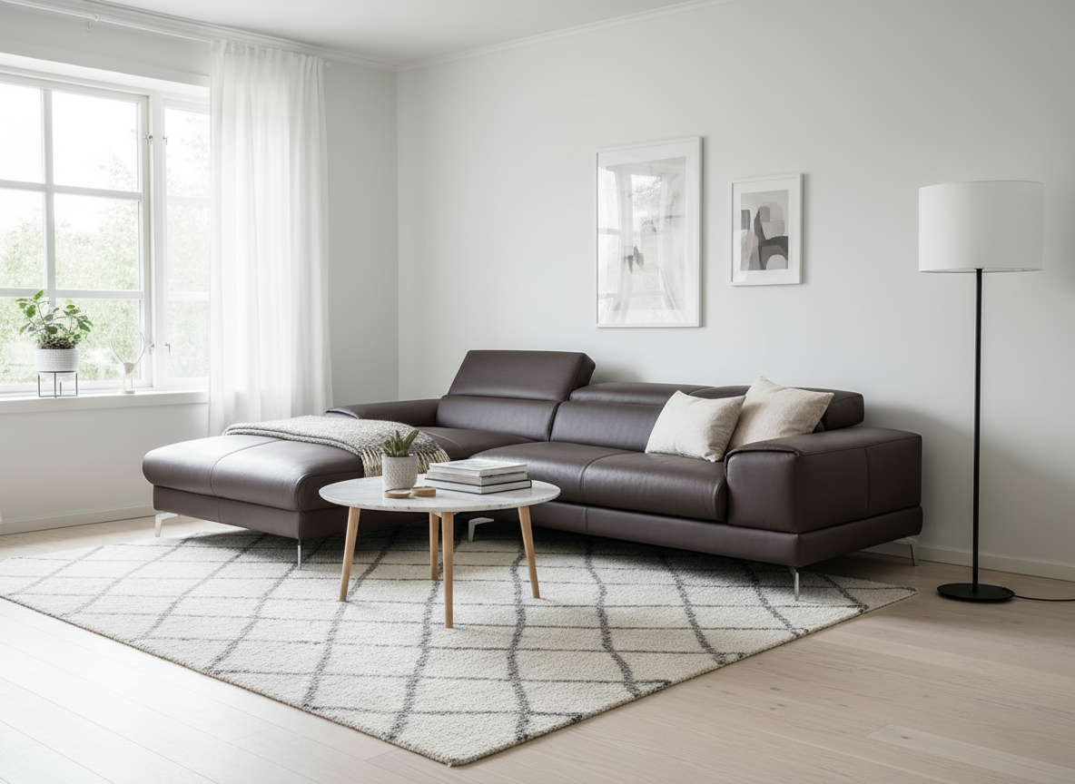 Willi Schillig Piedroo 21106 in Leder Z69 mocca mit Motor - Ecksofa Leder