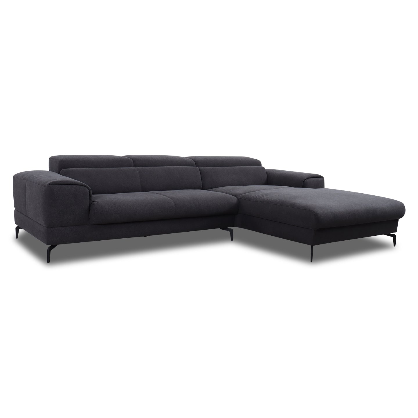 Willi Schillig Piedroo 21106 in Stoff R66 anthracite - Ecksofa Stoff