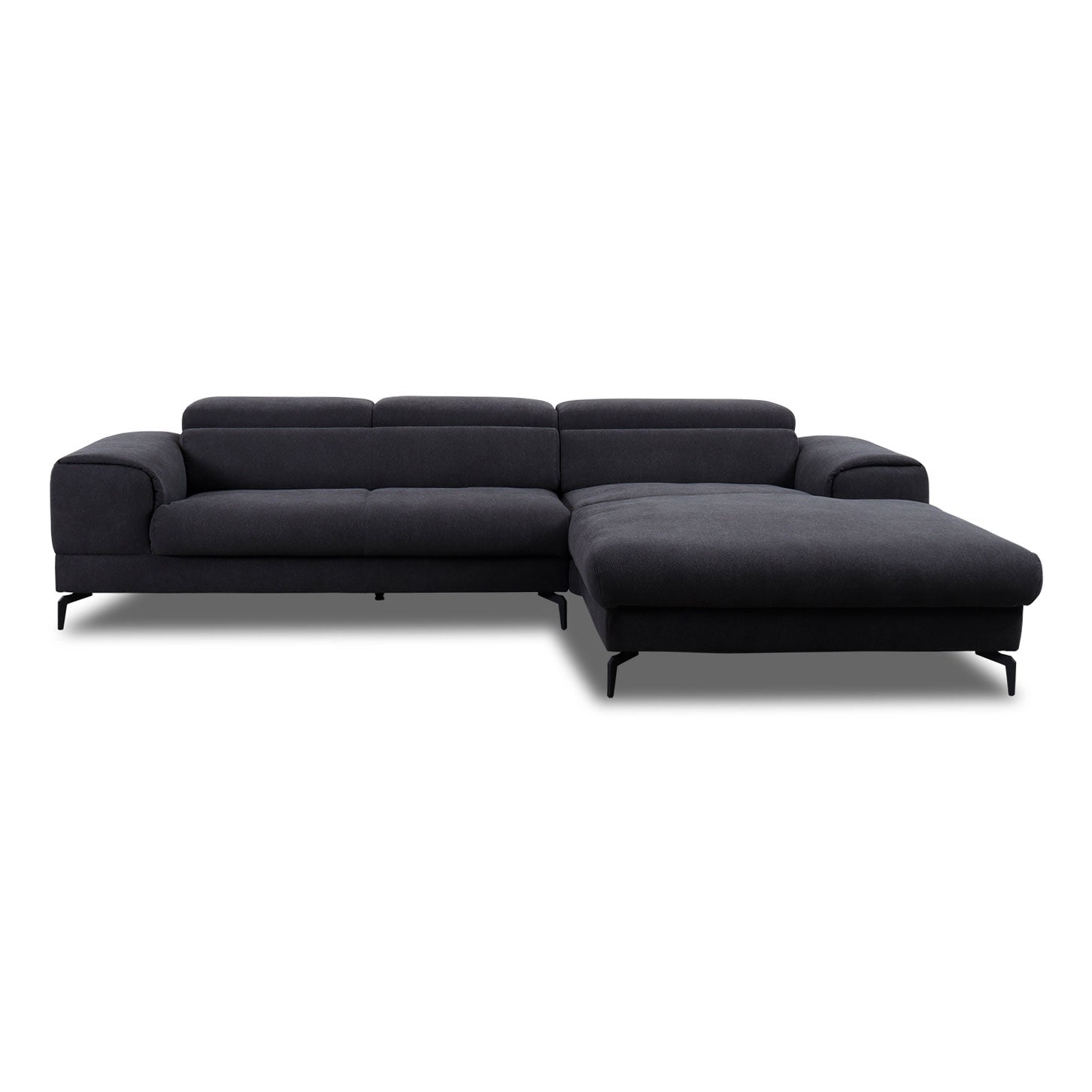 Willi Schillig Piedroo 21106 in Stoff R66 anthracite - Ecksofa Stoff