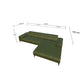 Willi Schillig Piedroo 21106 mit Motor in Leder Z69 camouflage vorstehend rechts - Ecksofa Leder