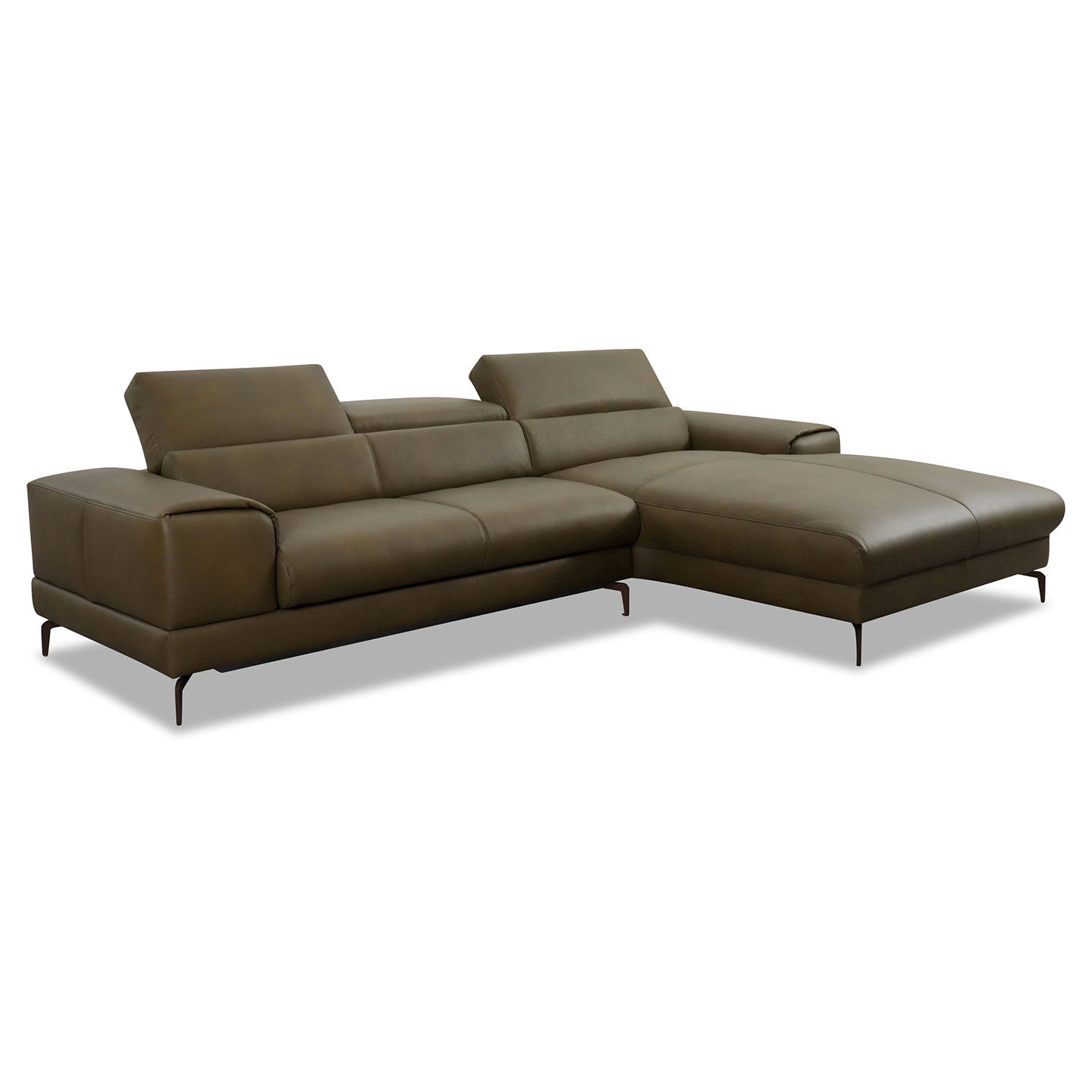 Willi Schillig Piedroo 21106 mit Motor in Leder Z69 camouflage vorstehend rechts - Ecksofa Leder