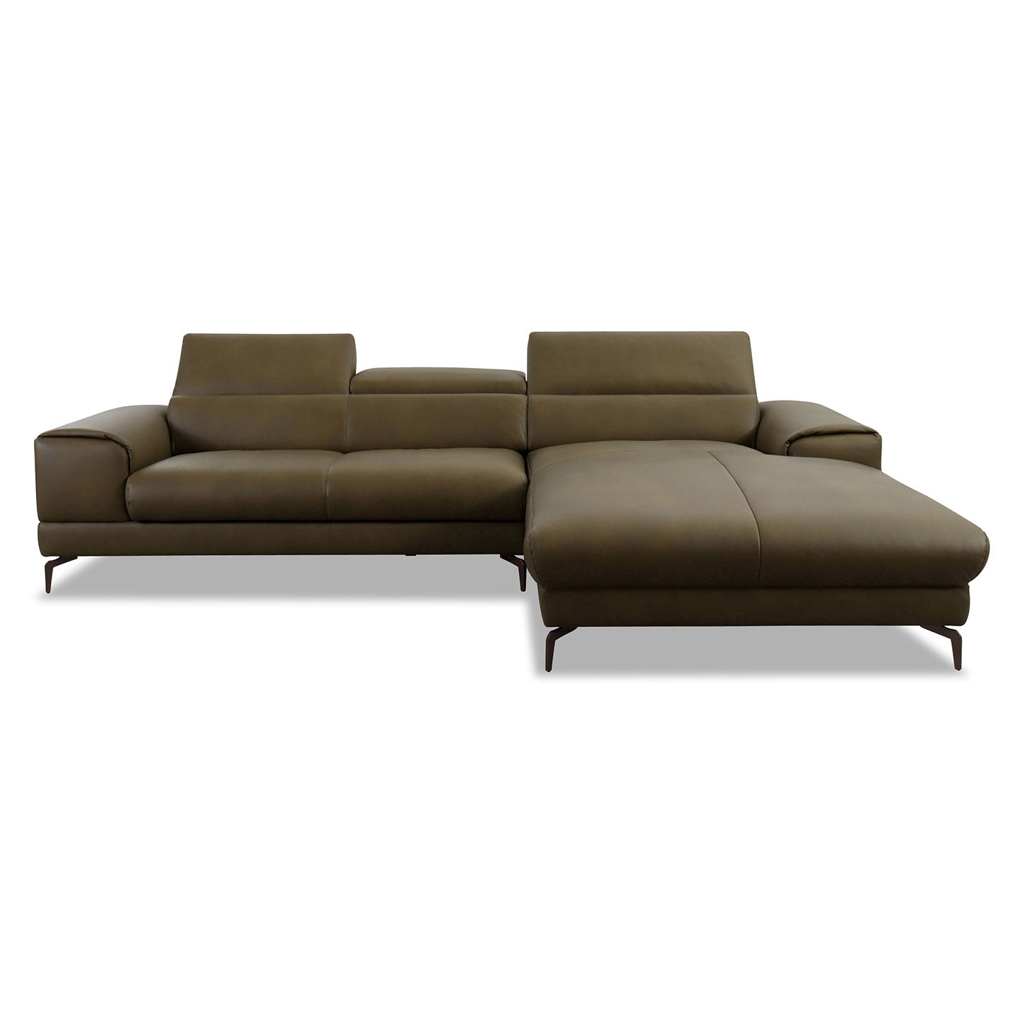 Willi Schillig Piedroo 21106 mit Motor in Leder Z69 camouflage vorstehend rechts - Ecksofa Leder