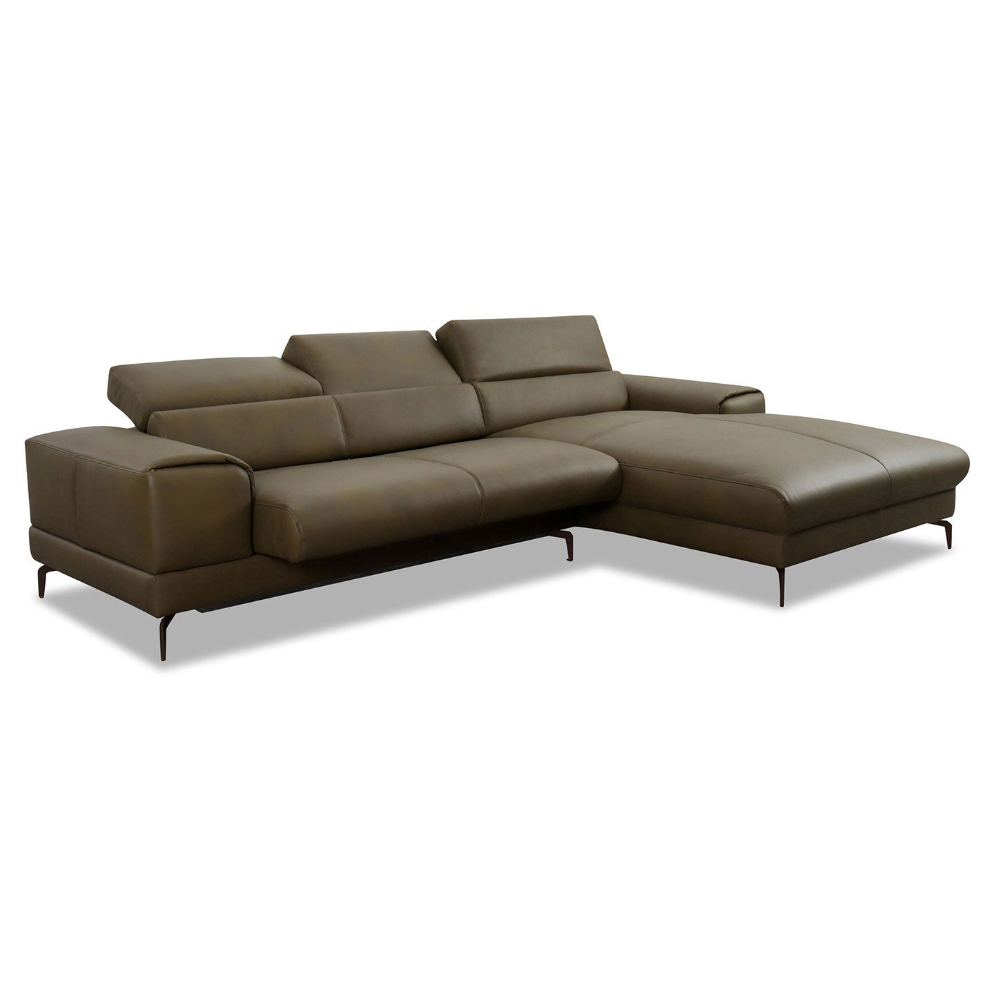 Willi Schillig Piedroo 21106 mit Motor in Leder Z69 camouflage vorstehend rechts - Ecksofa Leder