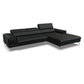 Willi Schillig Piedroo Sofa in Leder Longlife Z73 konfigurierbar - 39 Forest / vorstehend rechts - Ecksofa Leder