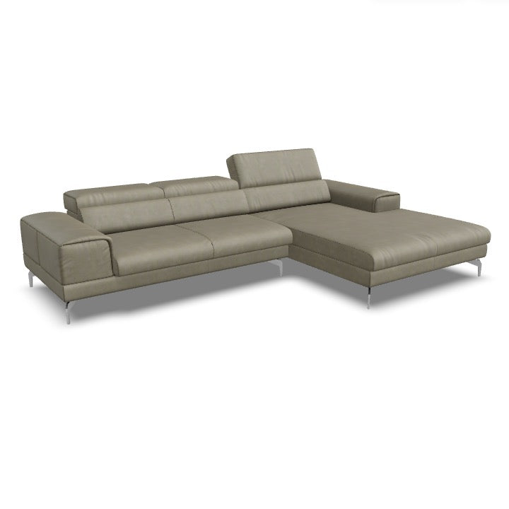 Willi Schillig Piedroo 21106 Sofa 21106 in Leder Longlife Z73 konfigurierbar - 49 Taupe - Ecksofa Leder