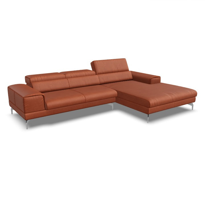 Willi Schillig Piedroo 21106 Sofa 21106 in Leder Longlife Z73 konfigurierbar - 63 copper - Ecksofa Leder