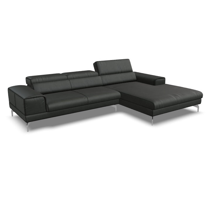 Willi Schillig Piedroo 21106 Sofa 21106 in Leder Longlife Z73 konfigurierbar - 95 Graphit - Ecksofa Leder