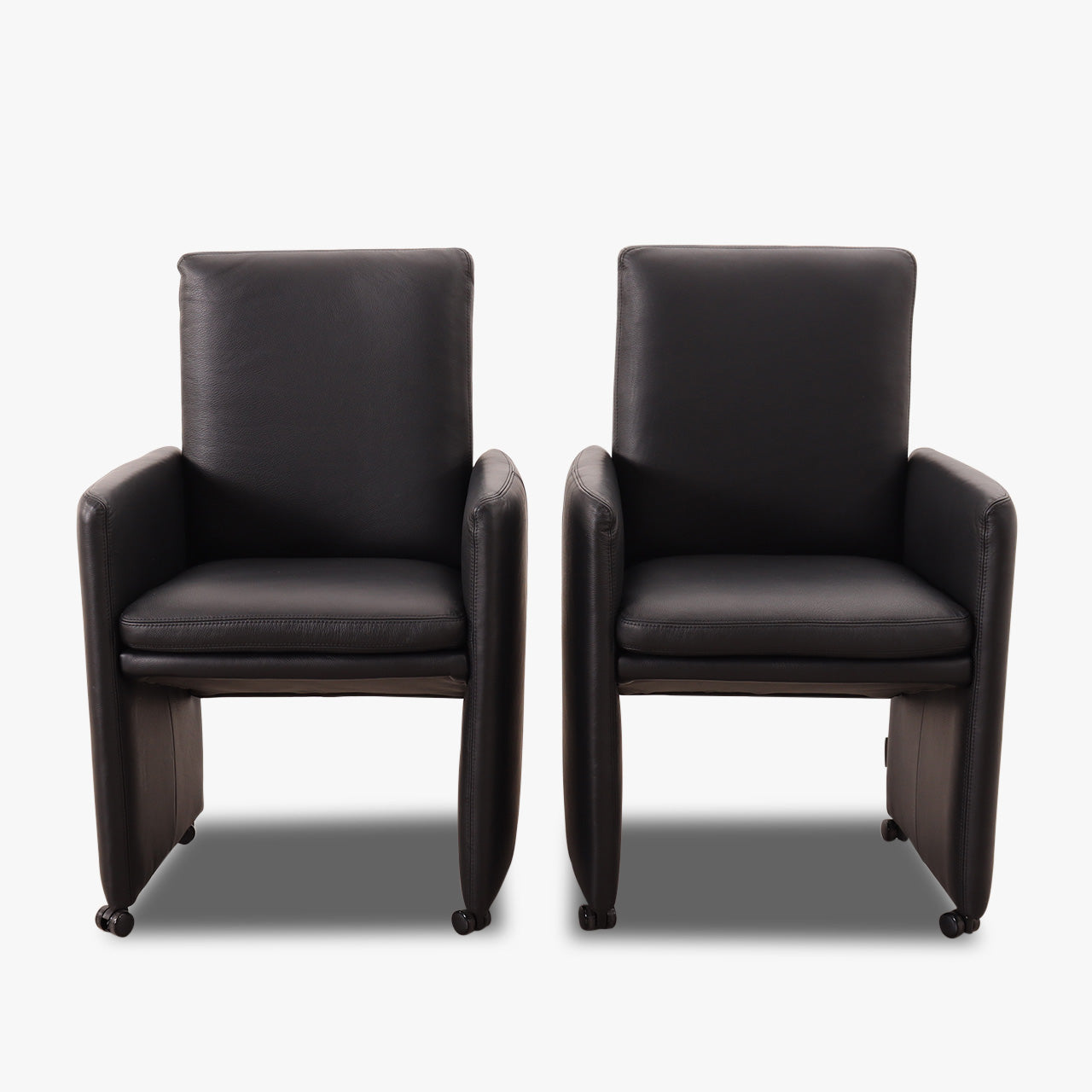 Willi Schillig RIALTO 10600 RIALTO Stuhl-Sessel MH in Leder Z73 - Schwarz - Stuhl Leder