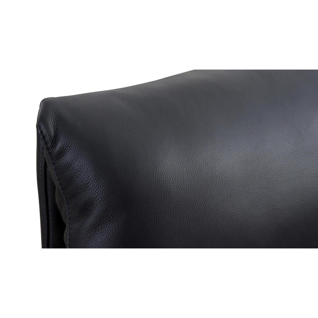Fernsehsessel mit Doppelmotor 32632 RUMBAA in Leder Z73 nachtschwarz - Sessel Leder