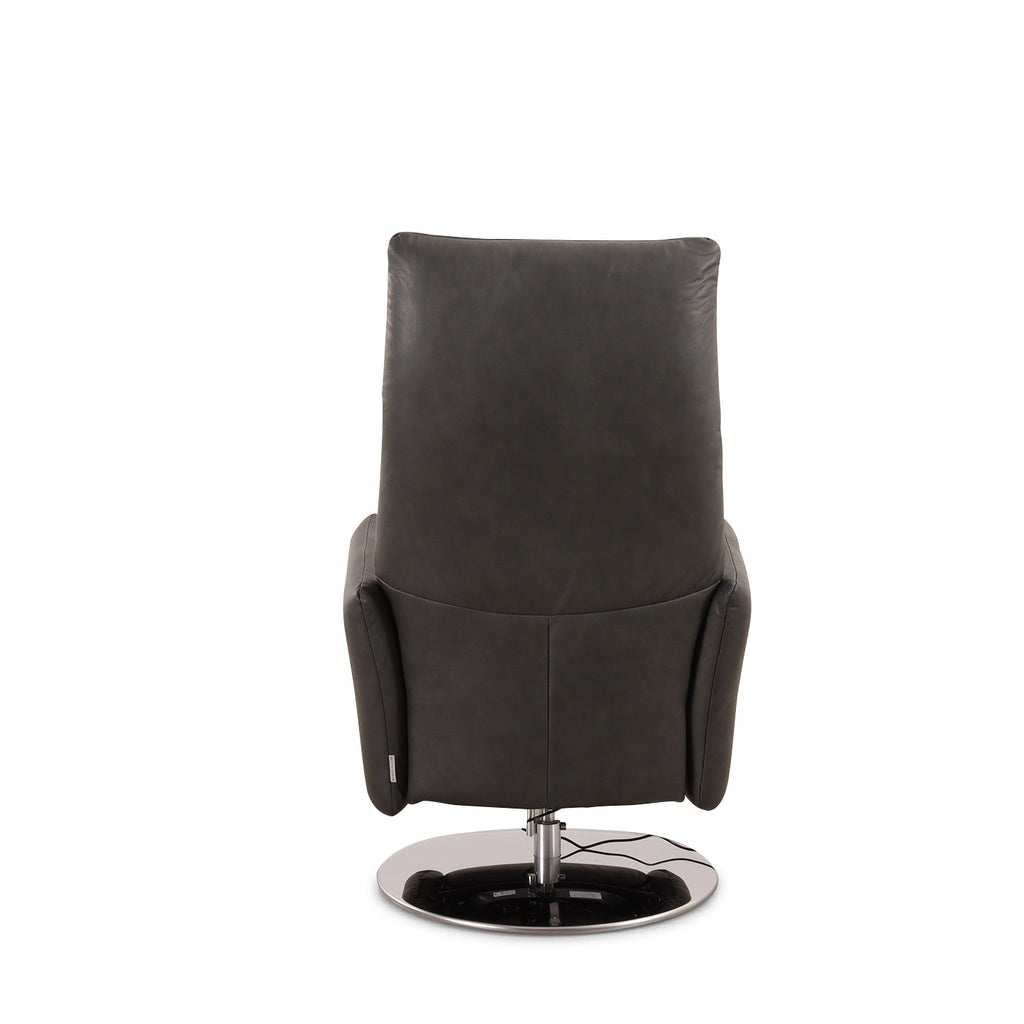 Fernsehsessel SALSAA in Leder Z69 anthracite - Relaxsessel Leder
