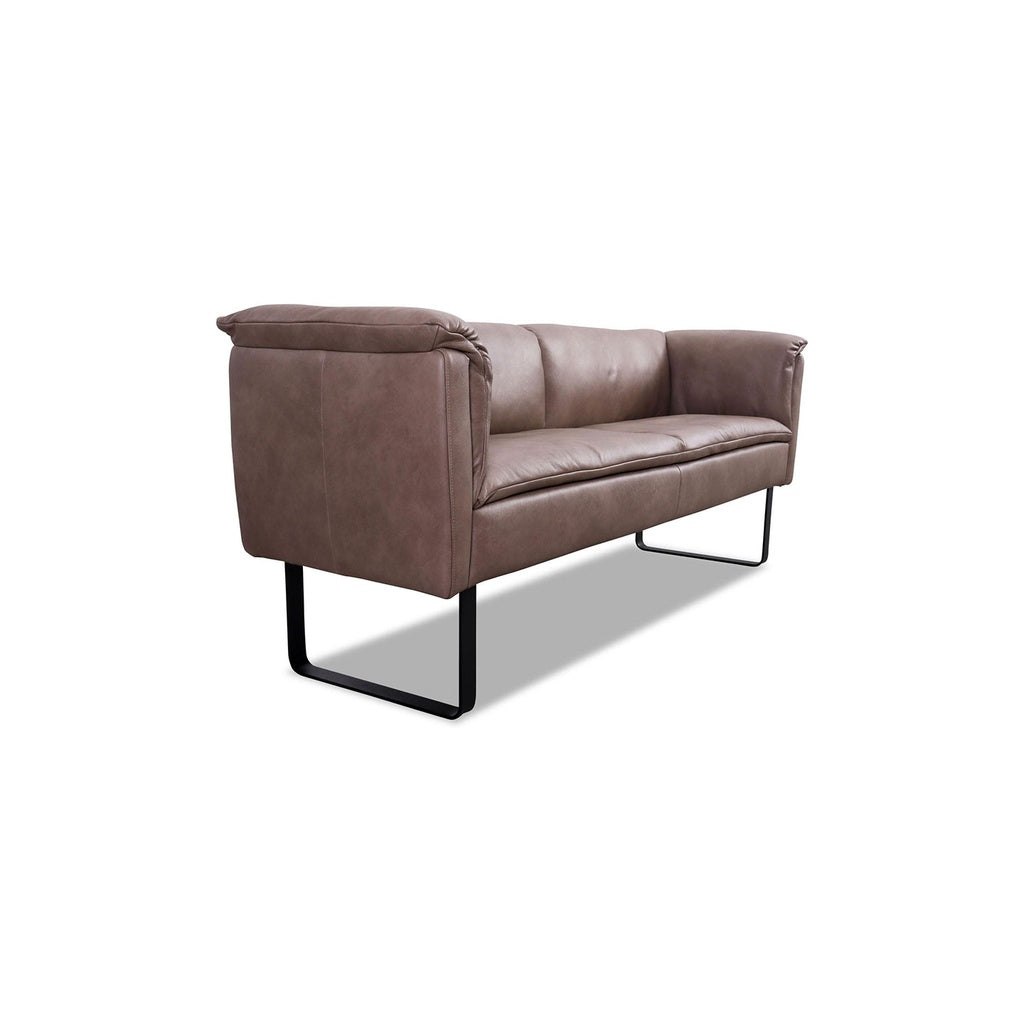 Sitzbank 11752 Lounge Breite 218cm in Leder Z75 sand - Sitzbank