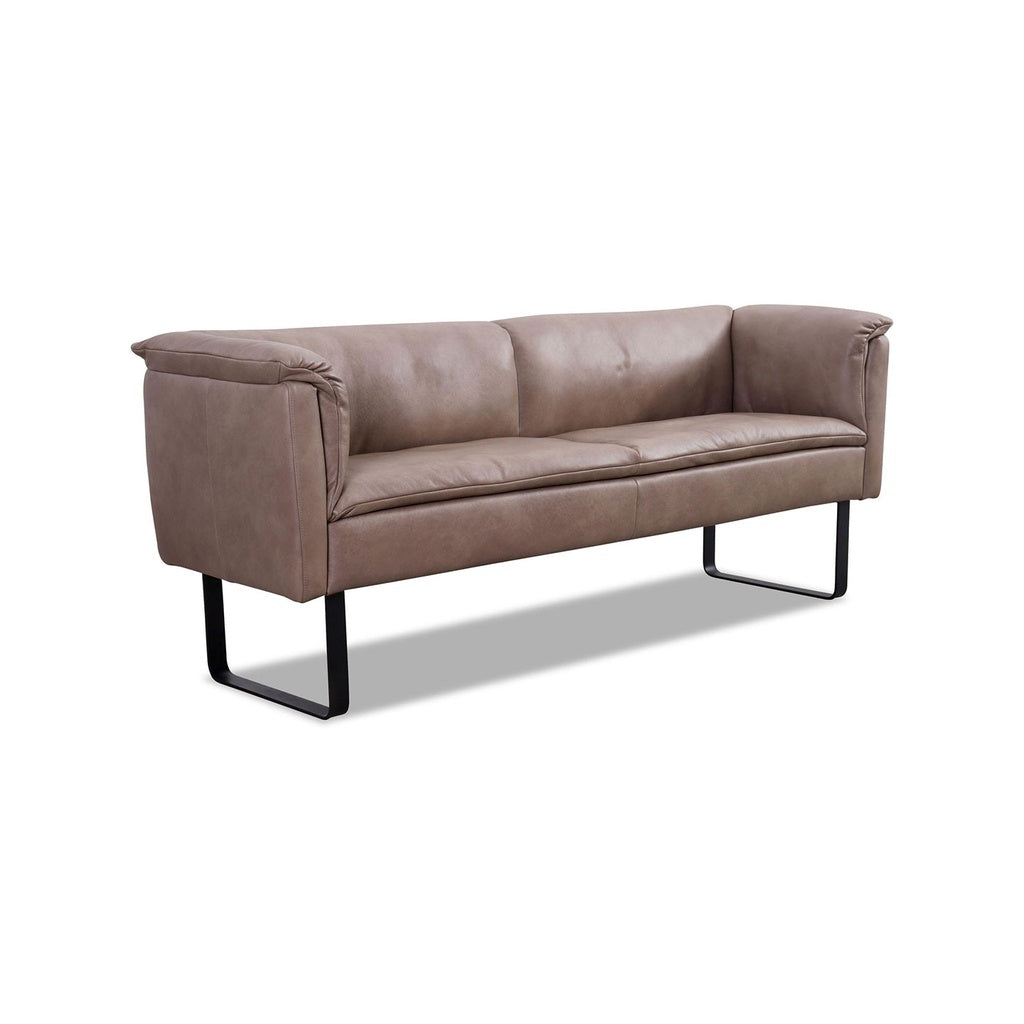 Sitzbank 11752 Lounge Breite 218cm in Leder Z75 sand - Sitzbank