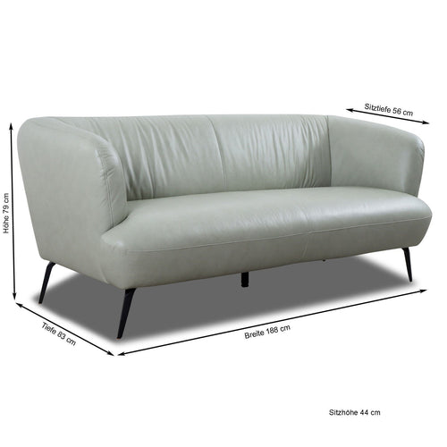 Bild 1 in Galerieansicht laden. Willi Schillig Sofa 12342 ELLA in in Leder Z74 green tea