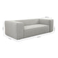 Sofa 18050 around the block in Stoff Puntino white-black - Sofa Stoff