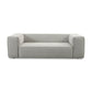 Sofa 18050 around the block in Stoff Puntino white-black - Sofa Stoff