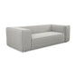 Sofa 18050 around the block in Stoff Puntino white-black - Sofa Stoff