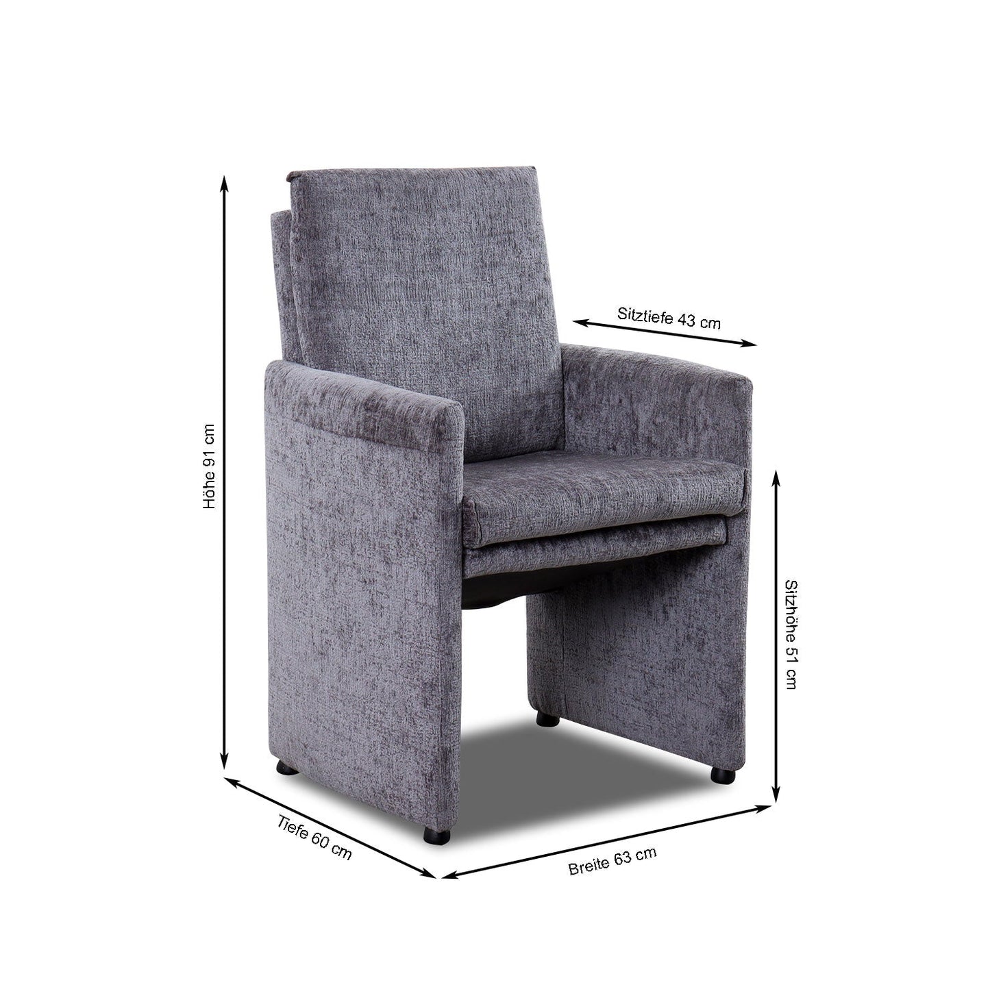 Willi Schillig Stuhl-Sessel 10602 RENO in Stoff JAB balou